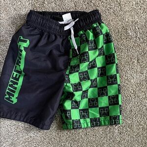 Kids Minecraft Swim Trunks